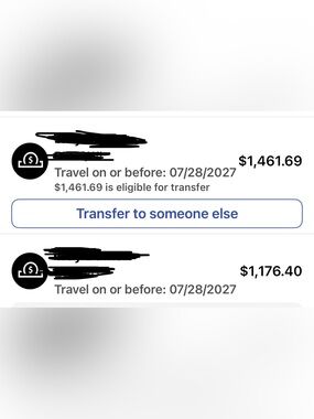 Southwest Airlines Transfer Travel Credits